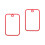 2Pcs Red Glass Chopping Boards Tempered Kitchen Cutting Boards 6