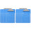 20Pcs Sturdy Blue Plastic Clipboards Document Organizer Clip 2