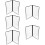 5 Pcs Transparent PVC Binder Cover Durable Looseleaf Menu Folder 10