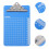 20Pcs Sturdy Blue Plastic Clipboards Document Organizer Clip 8