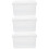 3Pcs PP Plastic Baby Wipe Container Transparent Refillable Storage Box 10