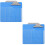 20Pcs Sturdy Blue Plastic Clipboards Document Organizer Clip 6