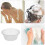 2Pcs Plastic Washbasin Large Capacity Face Cleansing Basin Light Grey 5