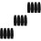 12Pcs Black Cut Resistant Arm Sleeves Ergonomic Protective Arm Covers 5