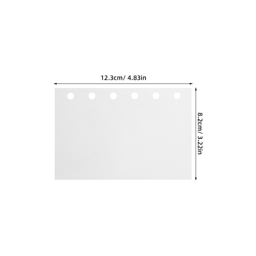 60Pcs White Punched Binder Refill Sheets for Sticker Collection 2