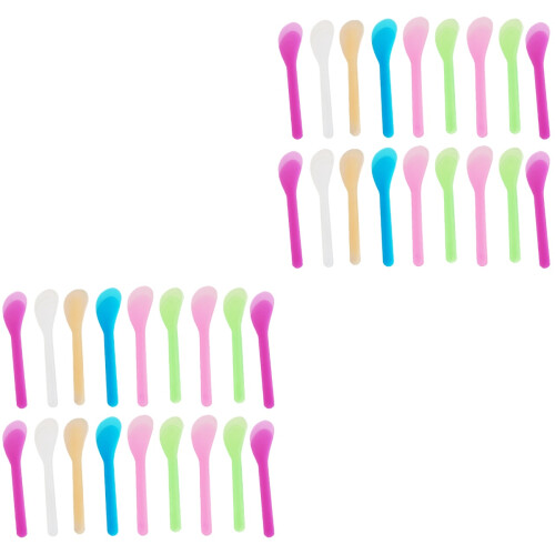 300Pcs Assorted Color Plastic Makeup Spatulas Face Mask Cream Tools 2
