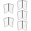 5 Pcs Transparent PVC Binder Cover Durable Looseleaf Menu Folder 9