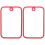 2Pcs Red Glass Chopping Boards Tempered Kitchen Cutting Boards 4