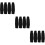 12Pcs Black Cut Resistant Arm Sleeves Ergonomic Protective Arm Covers 8
