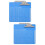 20Pcs Sturdy Blue Plastic Clipboards Document Organizer Clip 7