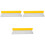 3Pcs Trp Material Car Mirror Squeegee Windshield Wiper Yellow 4