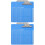 20Pcs Sturdy Blue Plastic Clipboards Document Organizer Clip 5