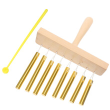 Percussieinstrument Voor Kinderen Tafelklok Windbel Goud