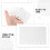 60Pcs White Punched Binder Refill Sheets for Sticker Collection 7