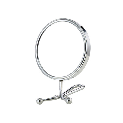2Pcs Silver Mini Makeup Mirror with Magnifying Glass for Daily Use 1