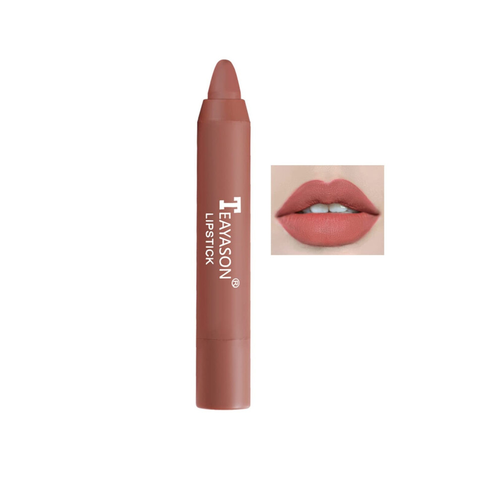 Matte Lipstick Set for Women Velvet Smooth Lip Crayon Long Lasting Waterproof Nude Colors