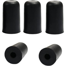 Cello Endpin Cap Set 5 Pack Black Rubber Non Slip Protector for Floor Scratch Protection
