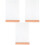 3pcs Sign Menu Shelf A5 Wood Log 3