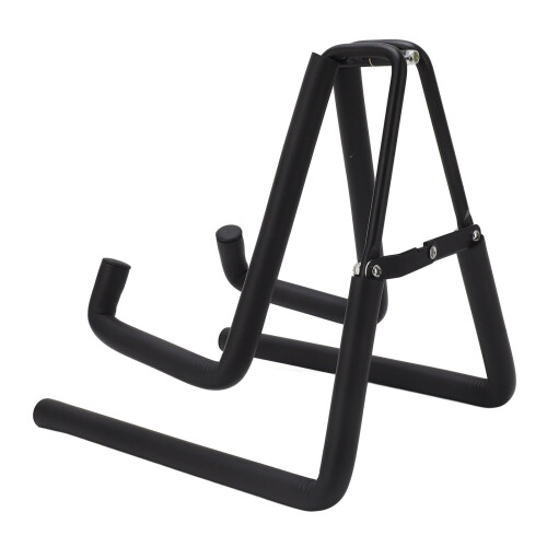 Ukulele Stand Stainless Steel Foldable Holder with Soft Sponge Padding and Stable Triangular Structure