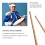 Balanced Hickory Marching Drum Sticks with Oval Tip for Professional Snare Performance 3