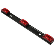 LED Trailer Light Bar Waterproof 9 LED Red Stainless Steel Truck and Trailer Identification Light