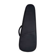 23 Inch Ukulele Gig Bag Waterproof Padded Protection Black Carry Case with Shoulder Straps and Pocket