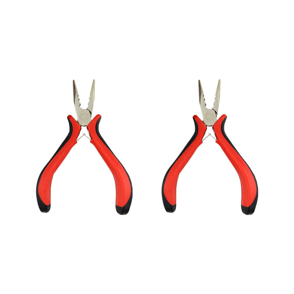 Unisex 2 Pcs Hair Extension Pliers Set With Ergonomic Grip For Bead And Fusion Extension Removal