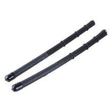 2Pcs Nylon Drum Brushes for Jazz with Flexible Nylon Bristles and Ergonomic AntiSlip Handle