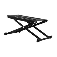 Guitar Foot Stool Guitar Foot Rest Stand Stable Non Slip Folding Widen Pedal 6 Position Height Adjustable for Electric Guitar