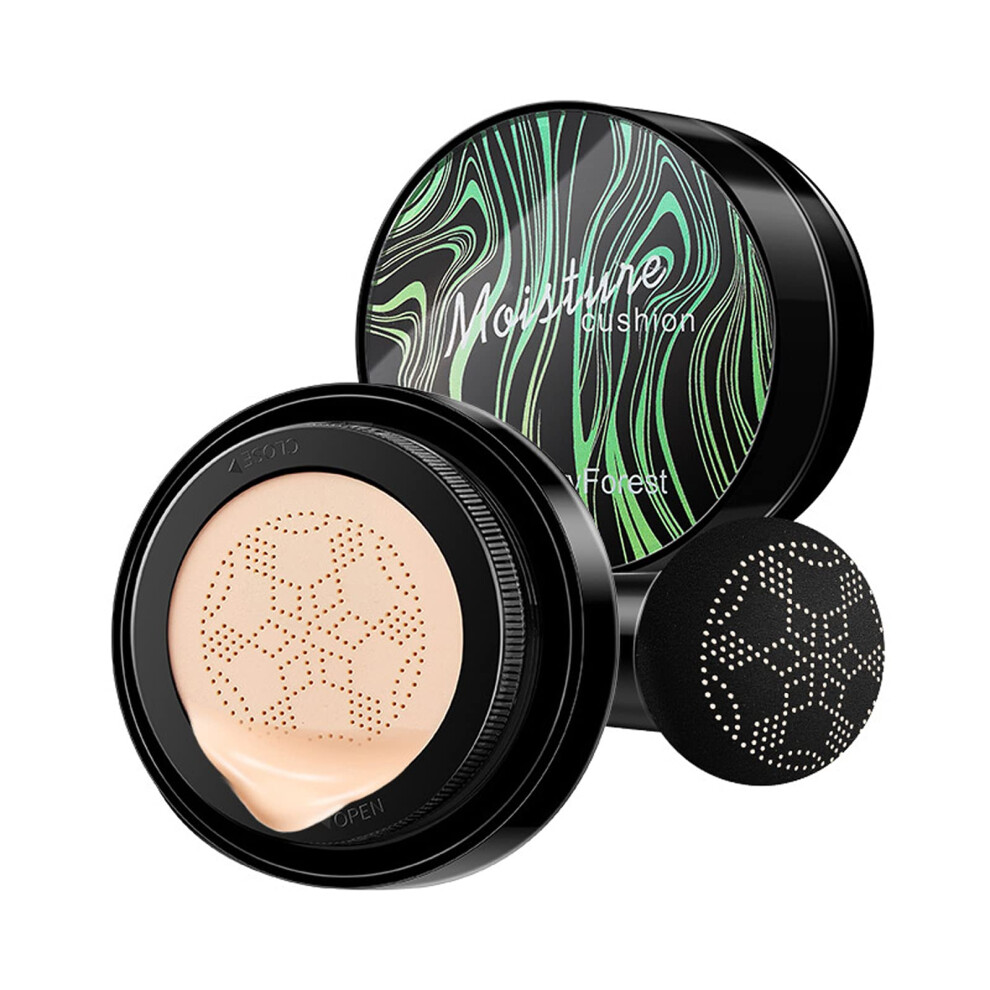 Cream Bb Cc Foundation With Mushroom Head Air Cushion, Longlasting Hydrating Natural Glow