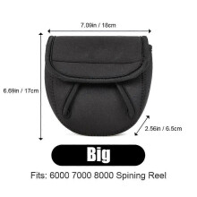 (As show, -L) S/M/L Spinning Fishing Reel Cover Waterproof Neoprene Neoprene Wheel Protective Case Protective Case Water Drop