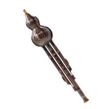 Chinese Hulusi Flute B Flat C Tune Copperplated Body Clear Stable Sound Beginner Professional Style
