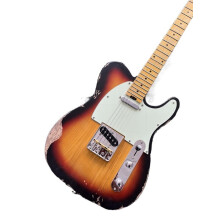 Custom Electric Guitar Sunburst 6 String Alder Body Maple Neck Nitro Finish Handcrafted Playability