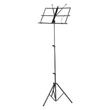 Portable Music Stand Adjustable Height Foldable Metal for Sheet Music Guitar Violin Drum Black