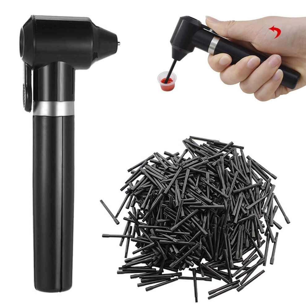 Black Tattoo Ink Mixer For Accurate Color Blending With 100 Mixing Sticks, Permanent Makeup Pigment Blender (Black)