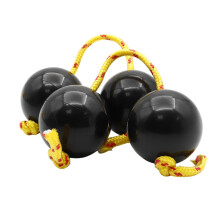Asalato Shakers Pair with Sand Filled African Rhythm Balls, Durable Plastic for Adults and Teens