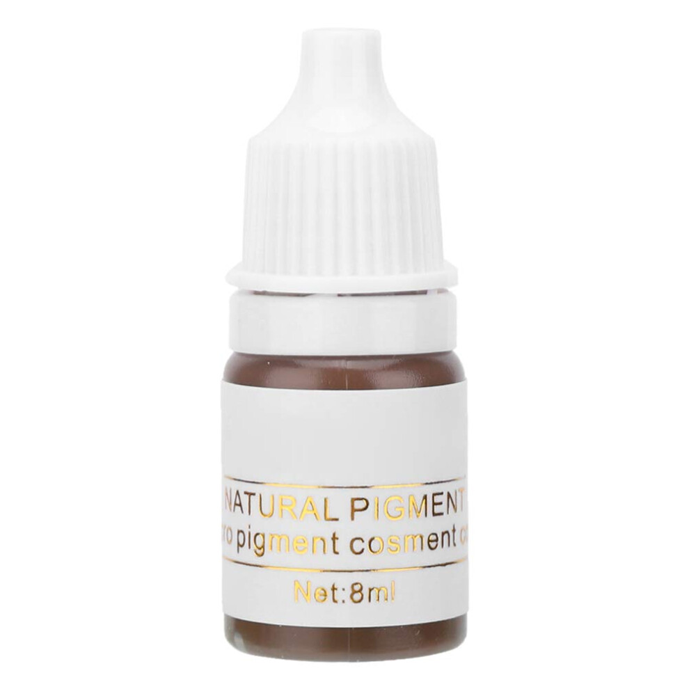 8ml Permanent Makeup Ink for Eyebrows Lips Eyes, LongLasting PlantBased Tattoo Pigment 06 Zong