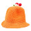 3Pièces Chapeaux Plage Orange Protection Durable 1