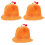 3Pièces Chapeaux Plage Orange Protection Durable 3