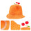 3Pièces Chapeaux Plage Orange Protection Durable 10