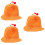 3Pièces Chapeaux Plage Orange Protection Durable 7