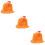 3Pièces Chapeaux Plage Orange Protection Durable 9
