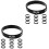 24Pièces Bracelets Silicones Racing Car Confortables Et 4