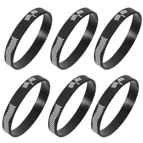 24Pièces Bracelets Silicones Racing Car Confortables Et 1