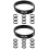 24Pièces Bracelets Silicones Racing Car Confortables Et 6