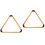 2Pièces Racks Triangle Billard En Pin Khaki Pour Billard Club 6
