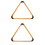 2Pièces Racks Triangle Billard En Pin Khaki Pour Billard Club 7