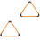 2Pièces Racks Triangle Billard En Pin Khaki Pour Billard Club 5