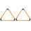 2Pièces Racks Triangle Billard En Pin Khaki Pour Billard Club 4