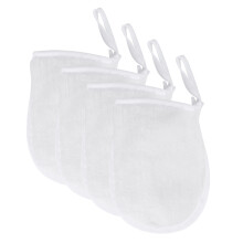 12Pièces Démaquillants Blancs Powder Puff Nettoyage Doux
